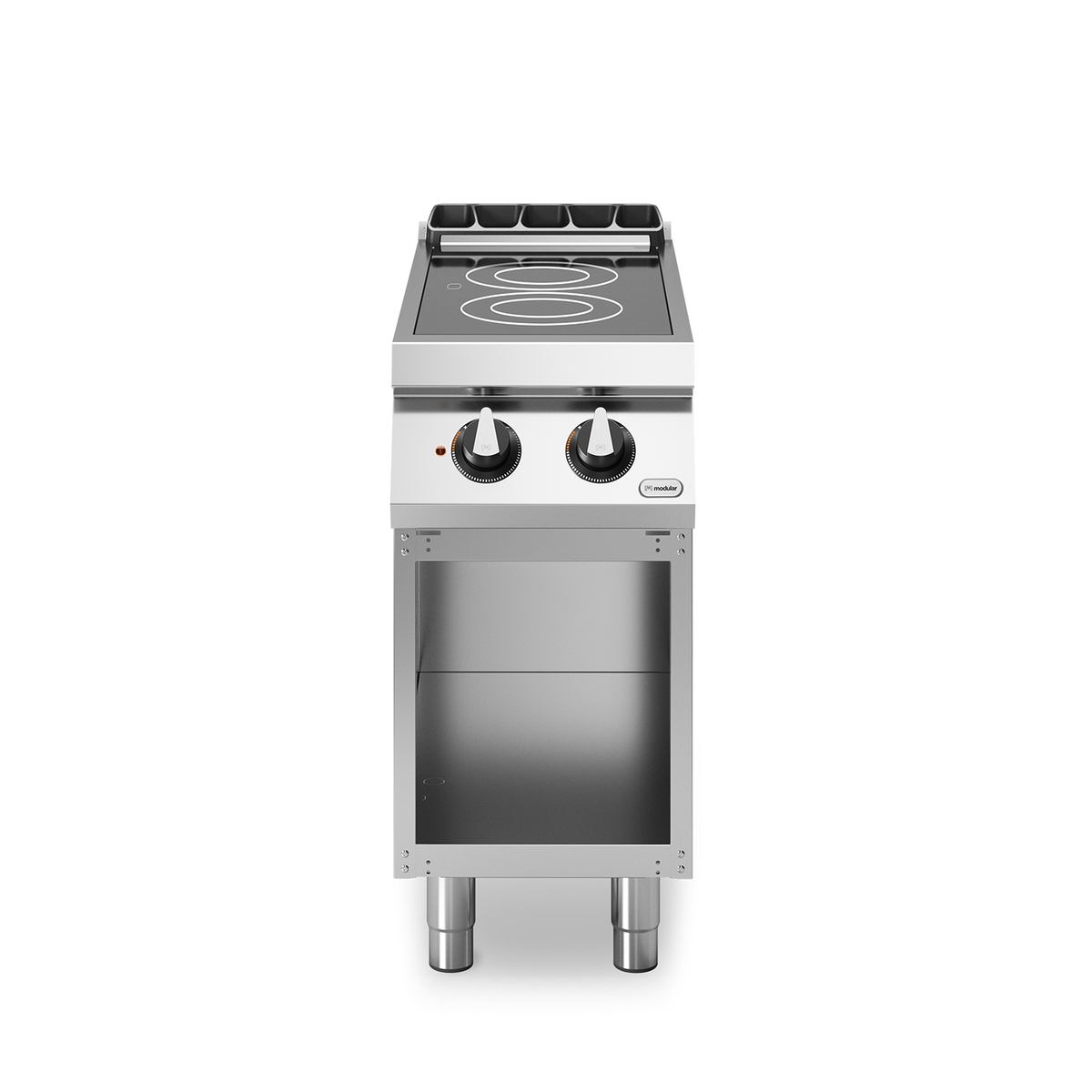 ROC 70/40 elektrisches Glaskeramik-Kochfeld 2 Zonen 5 kW offenes Fach