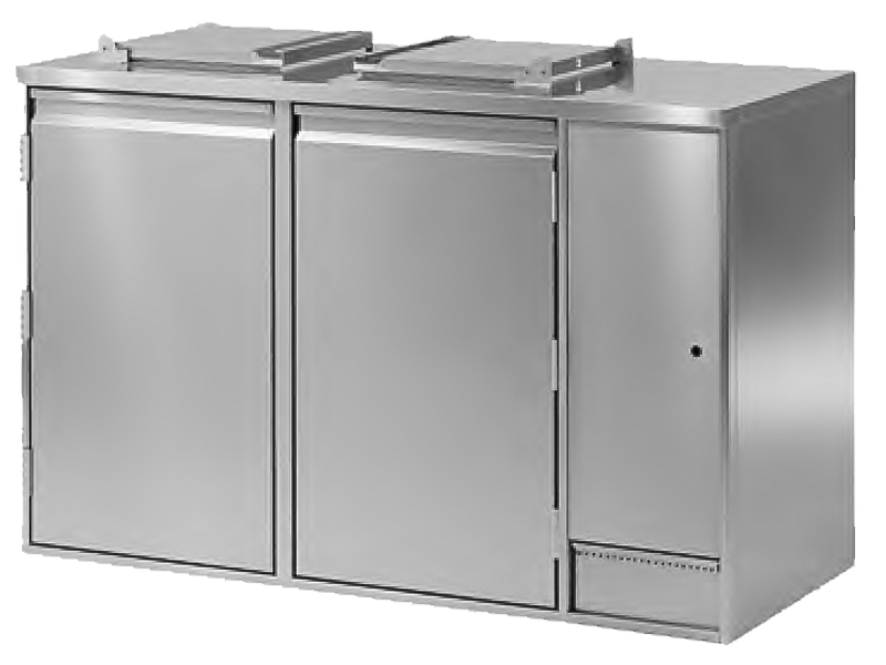 Hoffman Konfiskatkühler 2-120-ZK-I Zentralkälte mit I-Fach R134a 2x 120L