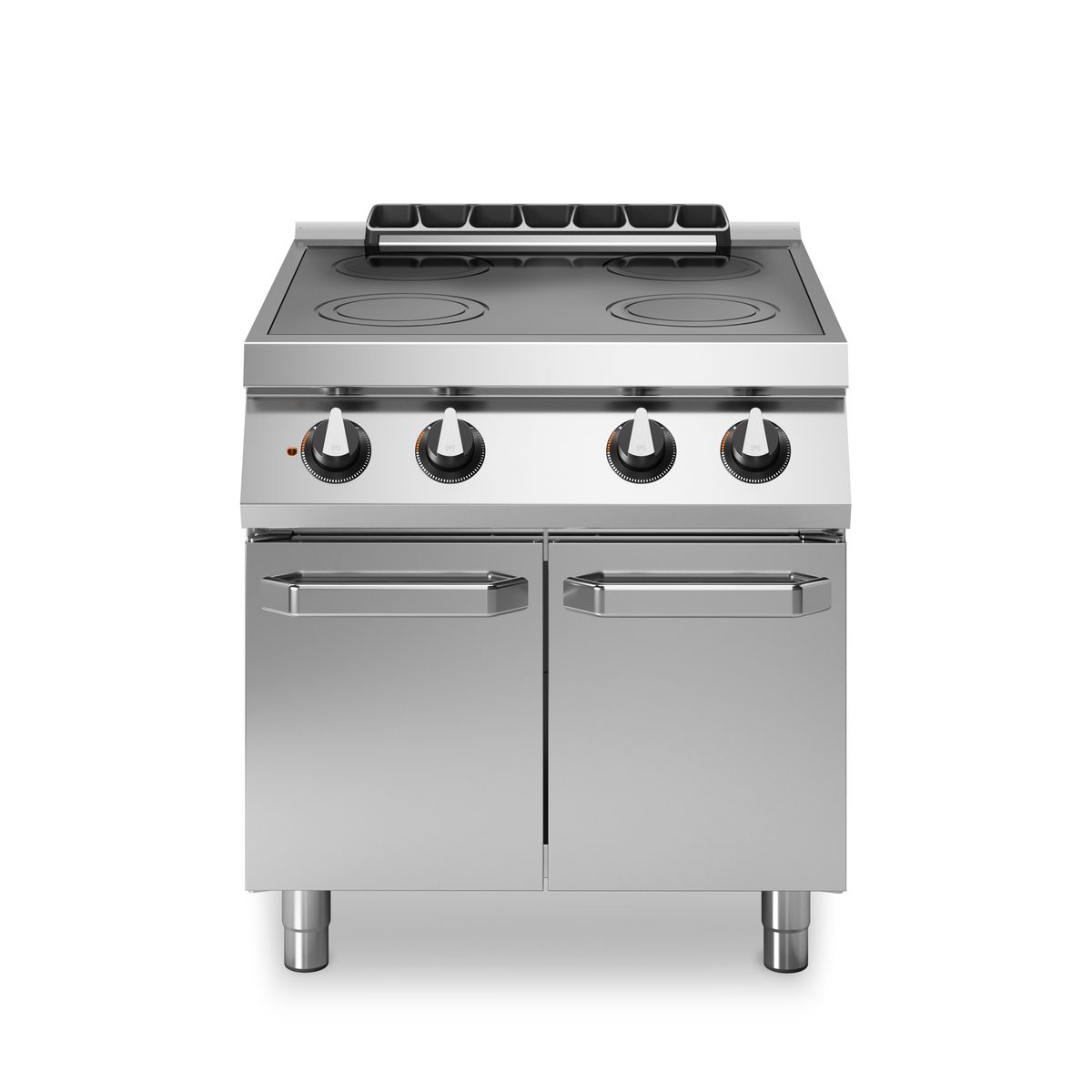 ROC 70/80 elektrisches Glaskeramikkochfeld 4 Zonen 10 kW Fach mit Türen