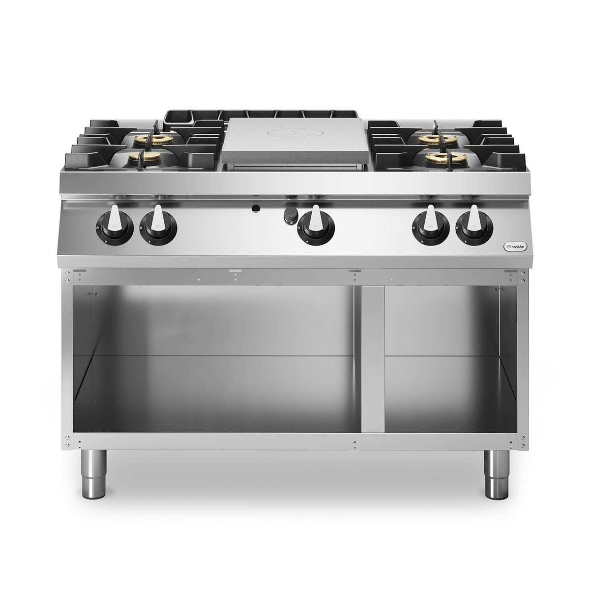 Allgas-Kochfeld ROC 70/120 4 Brenner 27,5 kW offenes Fach