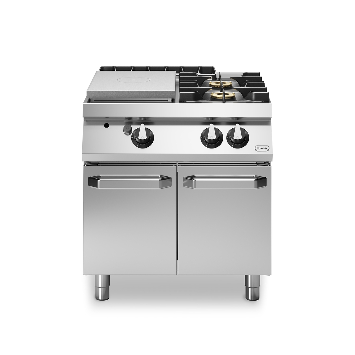 Vollgaskochfeld ROC 70/80 2-Flammen-Fach 18 kW mit Türen