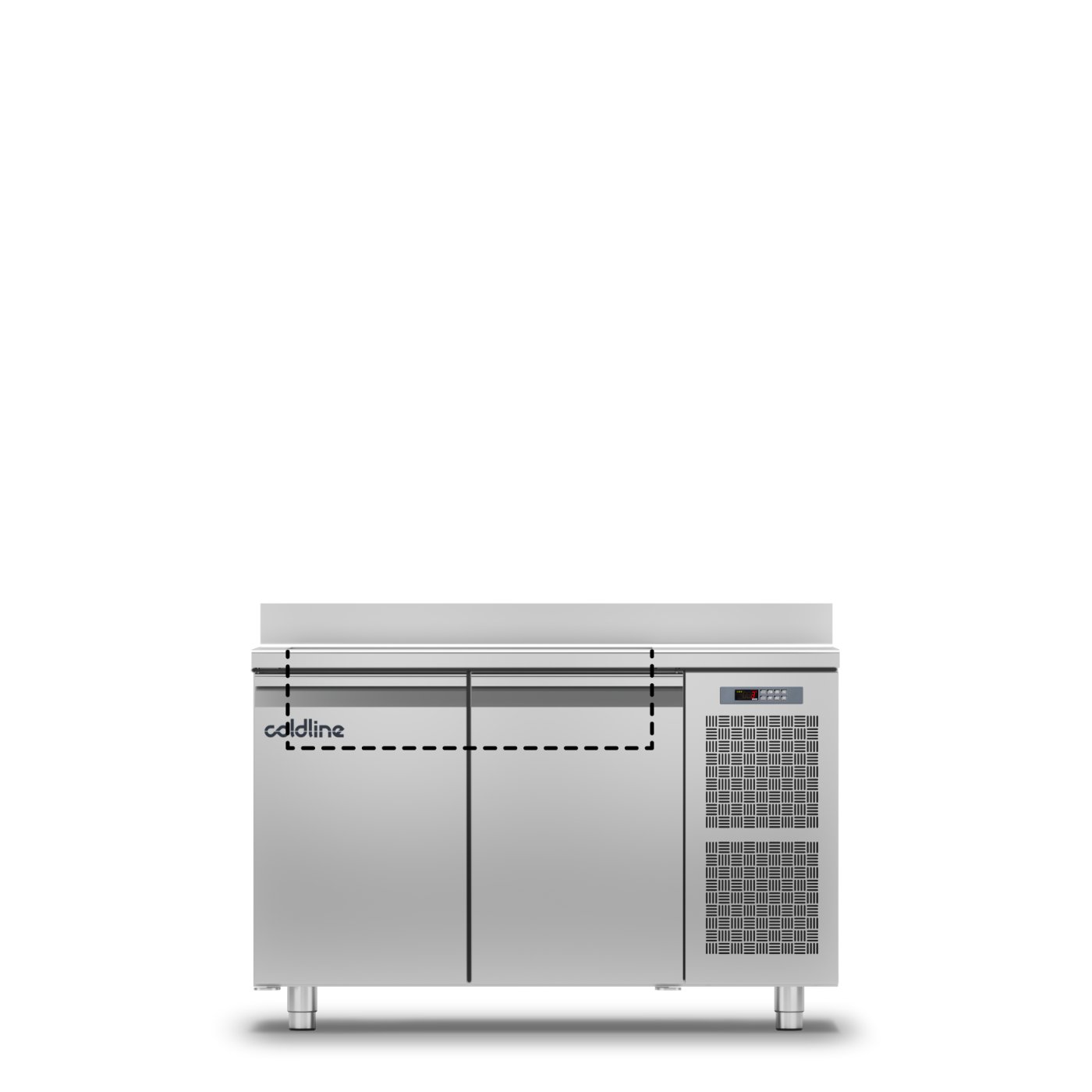 Coldline Saladette Kühltisch Edelstahl mit GN-Behältern – 2-türig