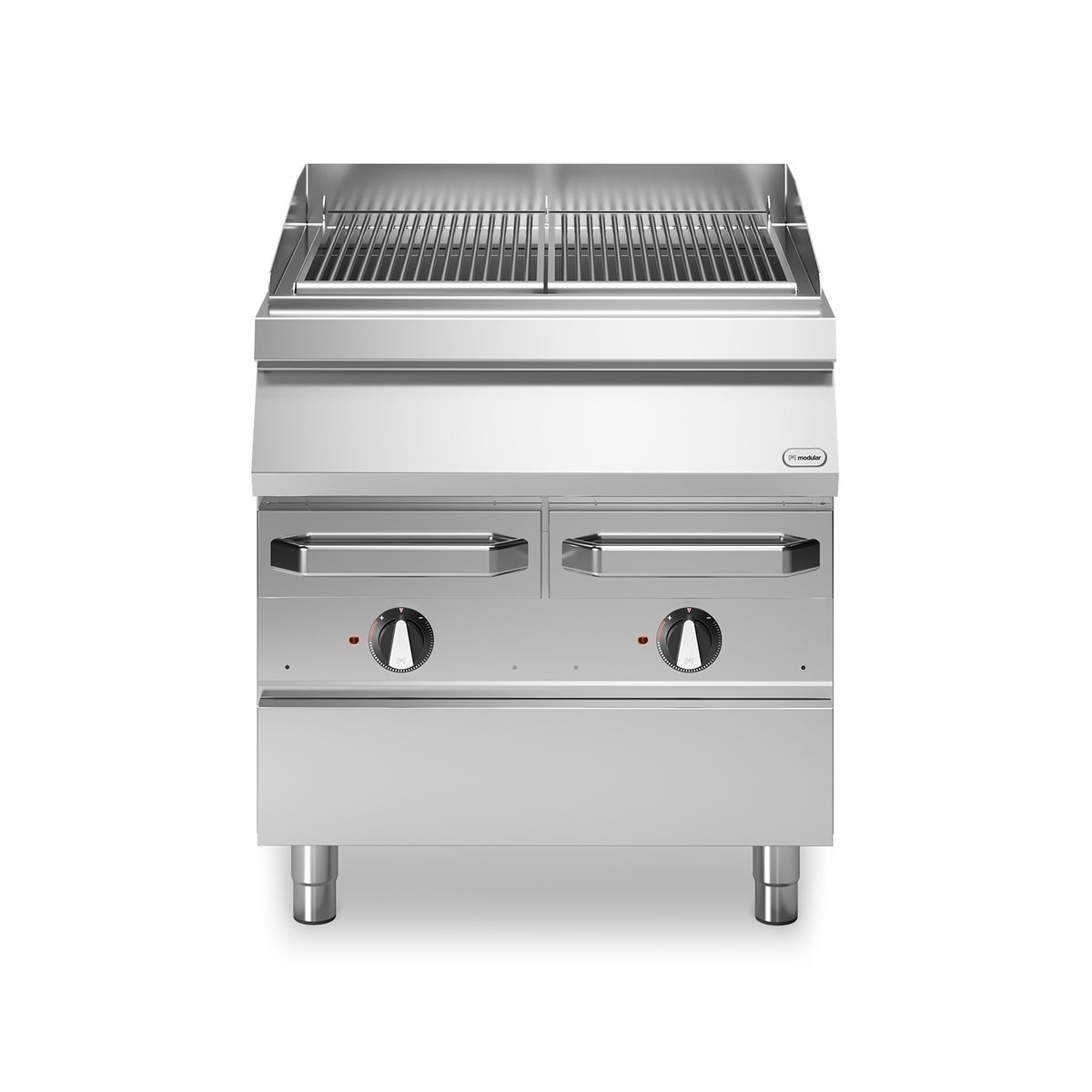 Elektrischer Aquagrill ROC 70/80 2 Zonen aus Edelstahl 12 kW