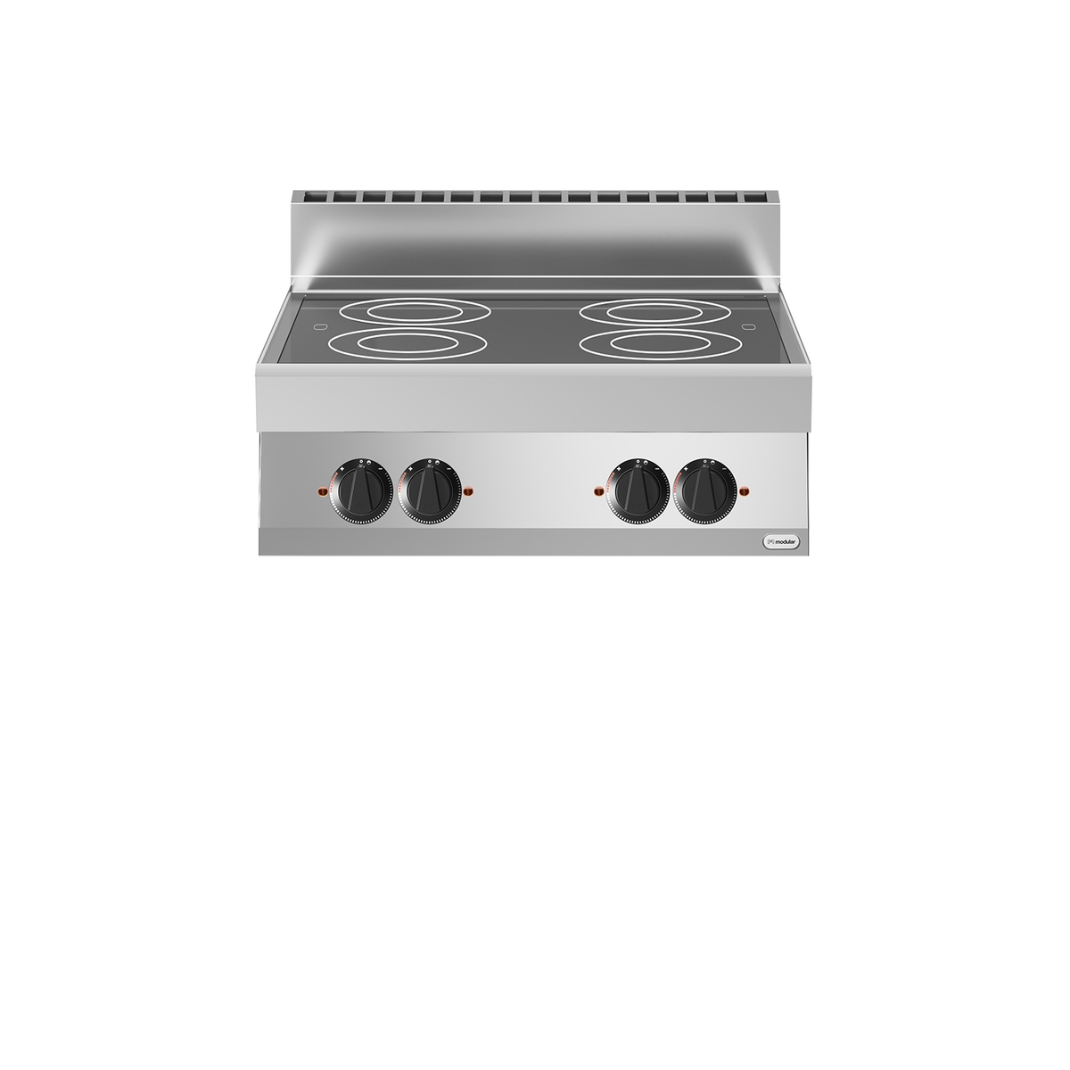 FUN 70/80 elektrisches Glaskeramik-Kochfeld 4 Zonen 10 kW oben