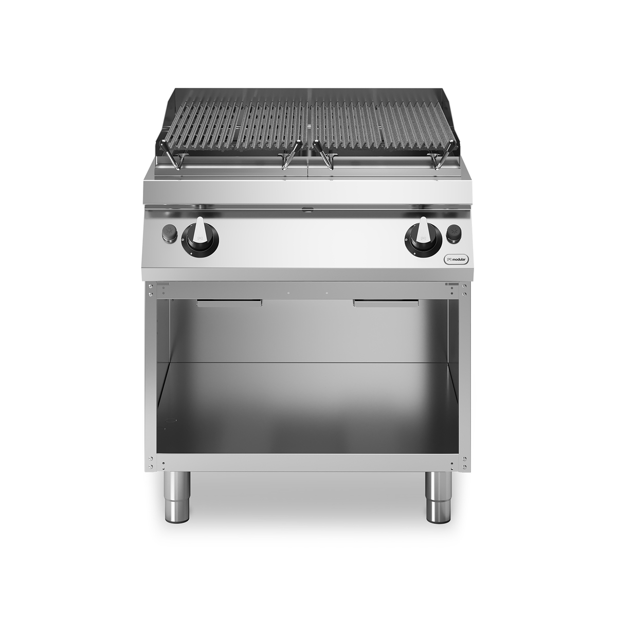 Lavastone Grill Gas ROC 70/80 2 Zonen Gusseisen 15 kW offenes Fach