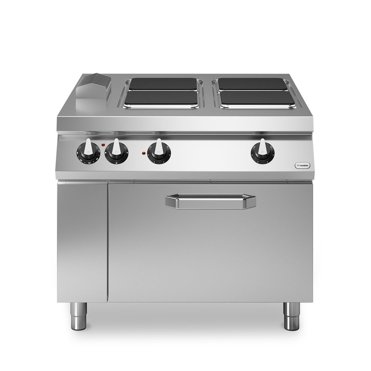 ROC 110/100 Elektroherd 4 quadratische Platten 16 kW mit Elektrobackofen 9 kW