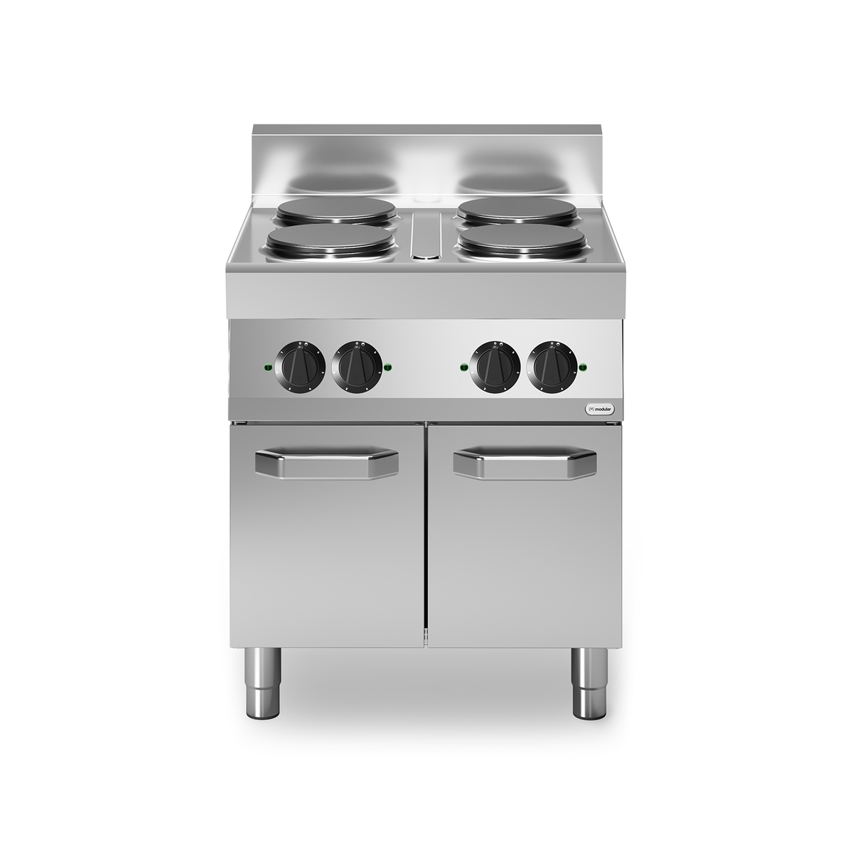 FUN 70/70 Elektrokochfeld 4 runde Platten 10,4 kW Fach mit Türen