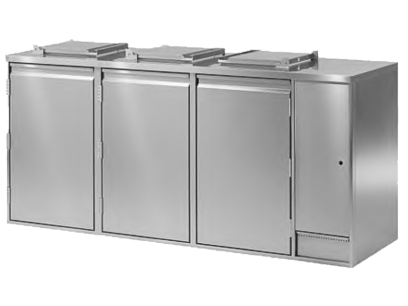 Hoffman Konfiskatkühler 3-120-ZK-I Zentralkälte mit I-Fach R134a 3x 120L