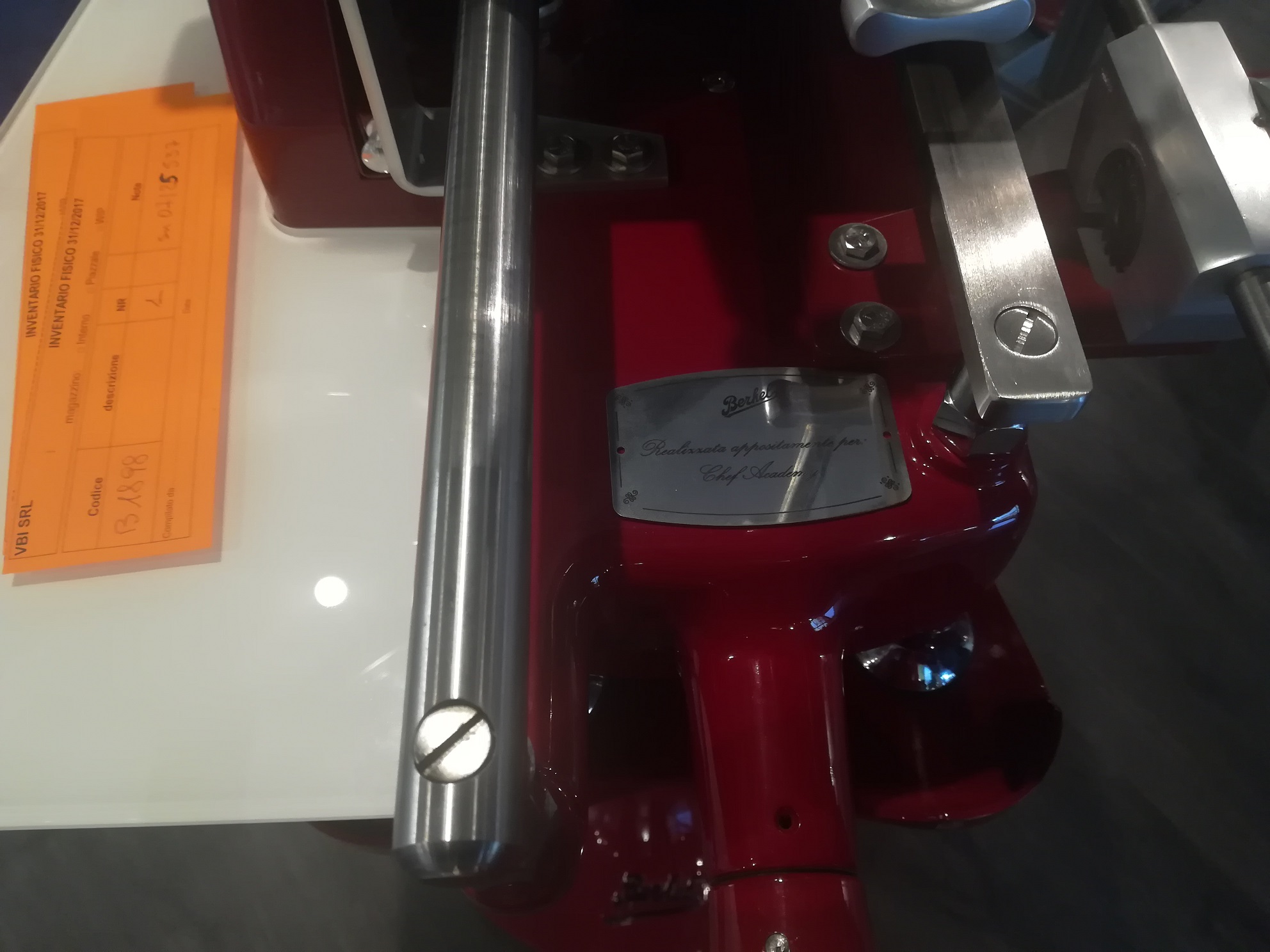 Berkel Volano Plakette mit individueller Gravur