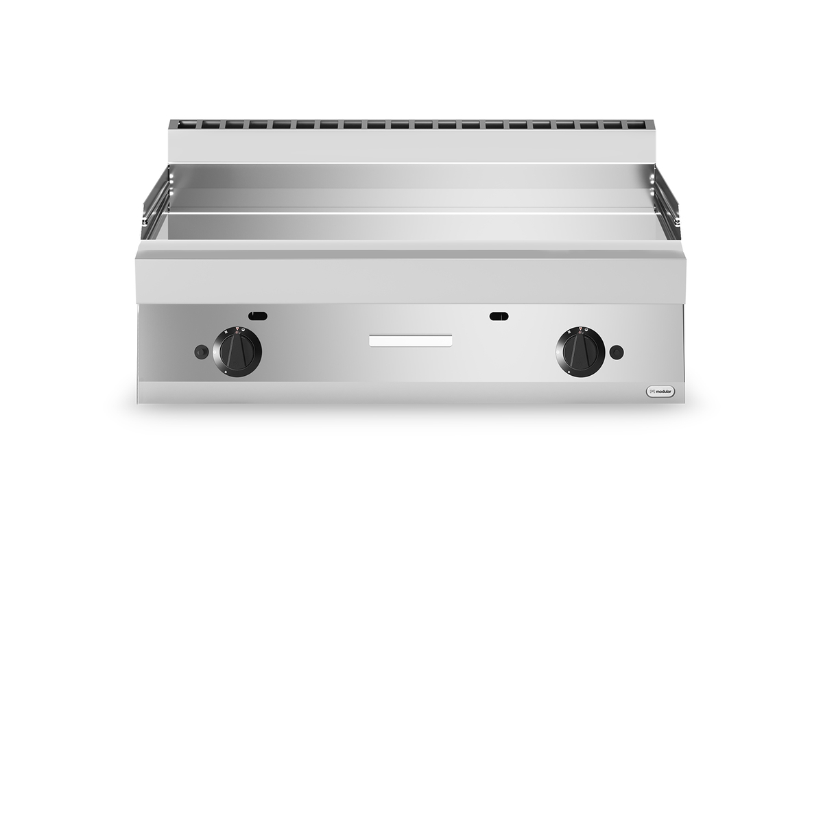 Frytop Gas FUN 65/100 glatt verchromt Platte 11,4 kW oben