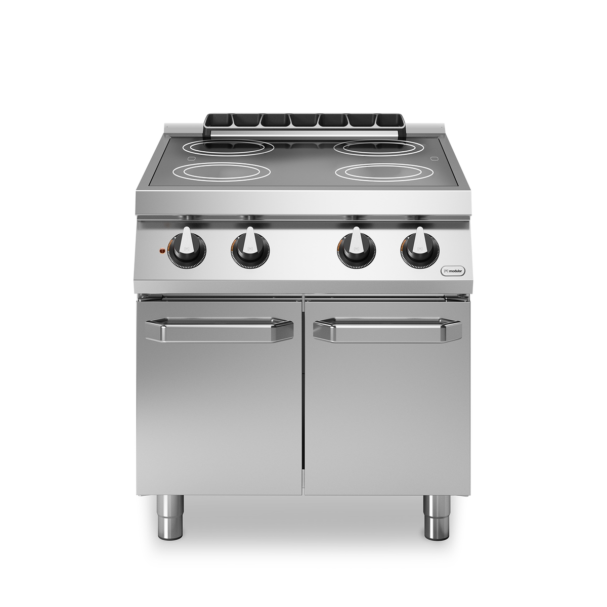 ROC 70/80 elektrisches Glaskeramikkochfeld 4 Zonen 10 kW Fach mit Türen