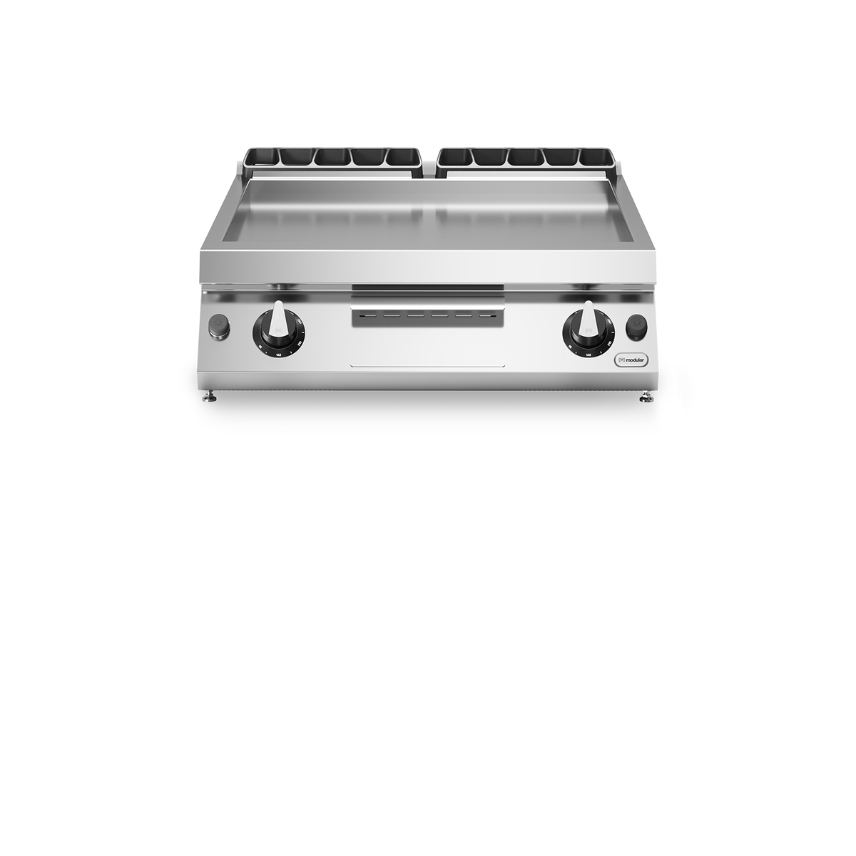 Frittierplatte Gas ROC 90/80 glatt verchromt Platte 21 kW oben