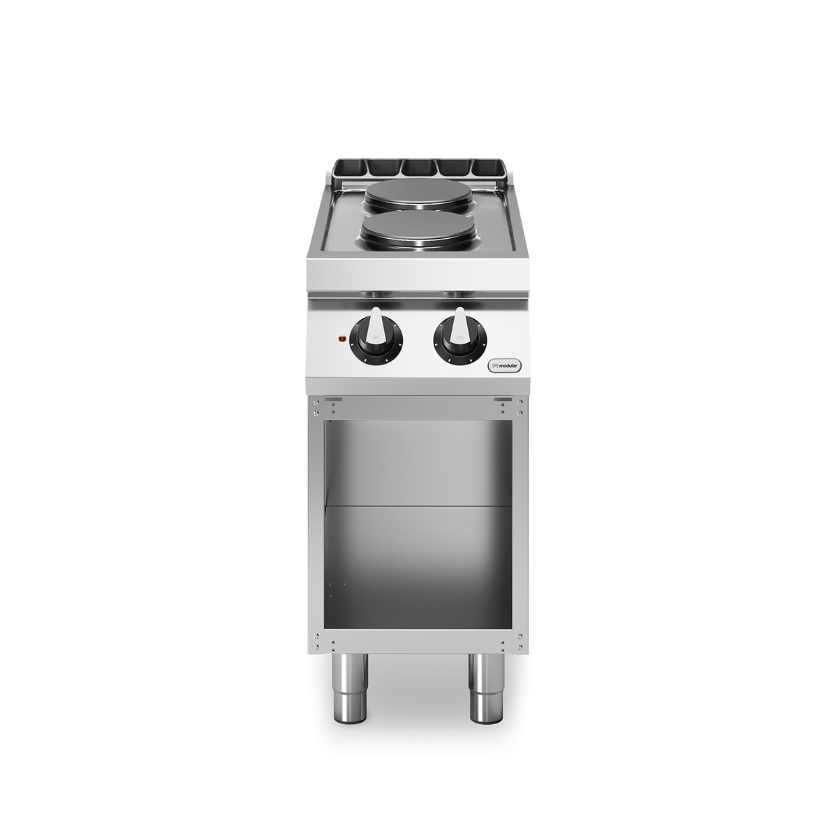 ROC 70/40 Elektroherd 2 runde Platten 5,2 kW offenes Fach