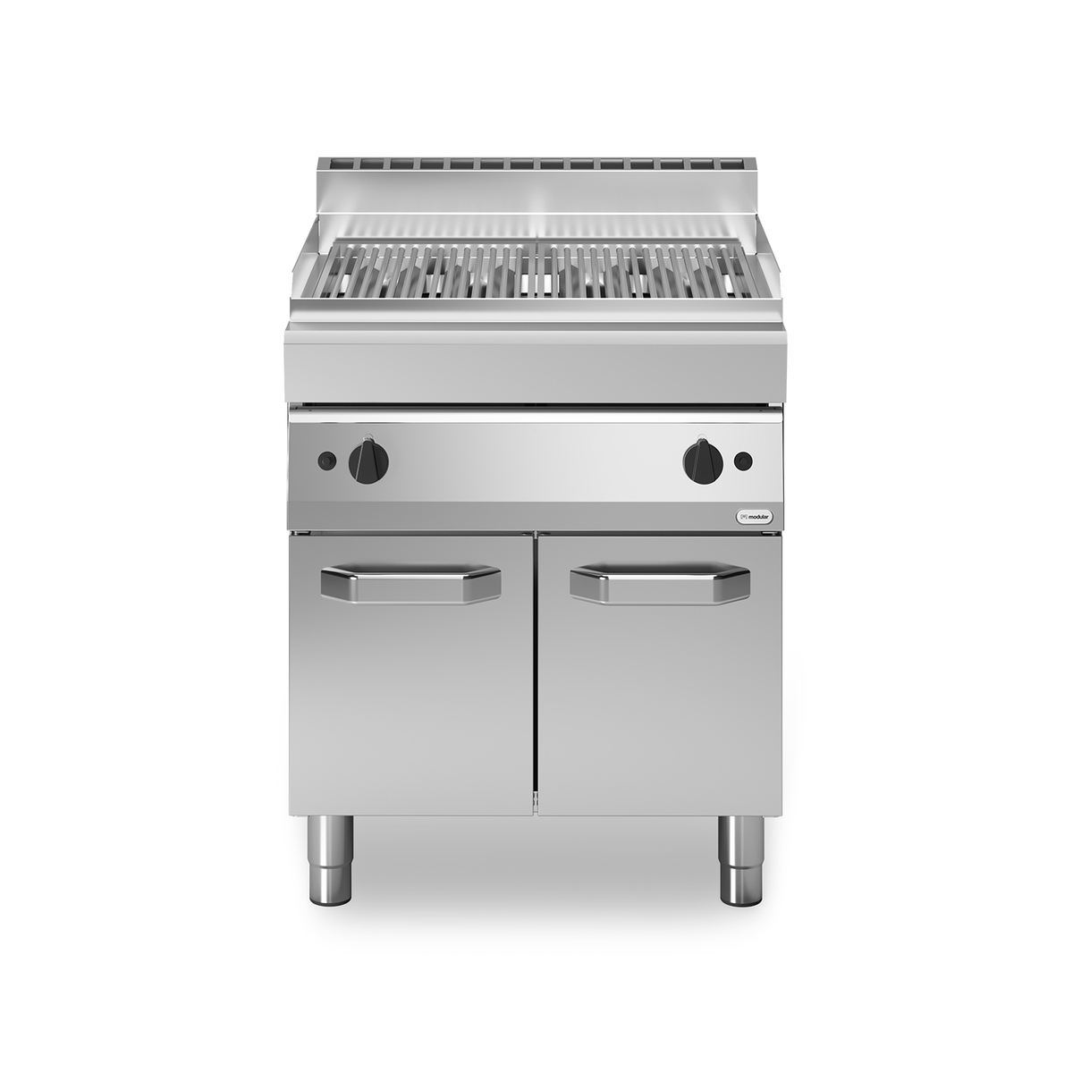 FUN 70/40 Gasgrill 1 Zone aus rostfreiem Stahl 7,5 kW Fach mit Tür