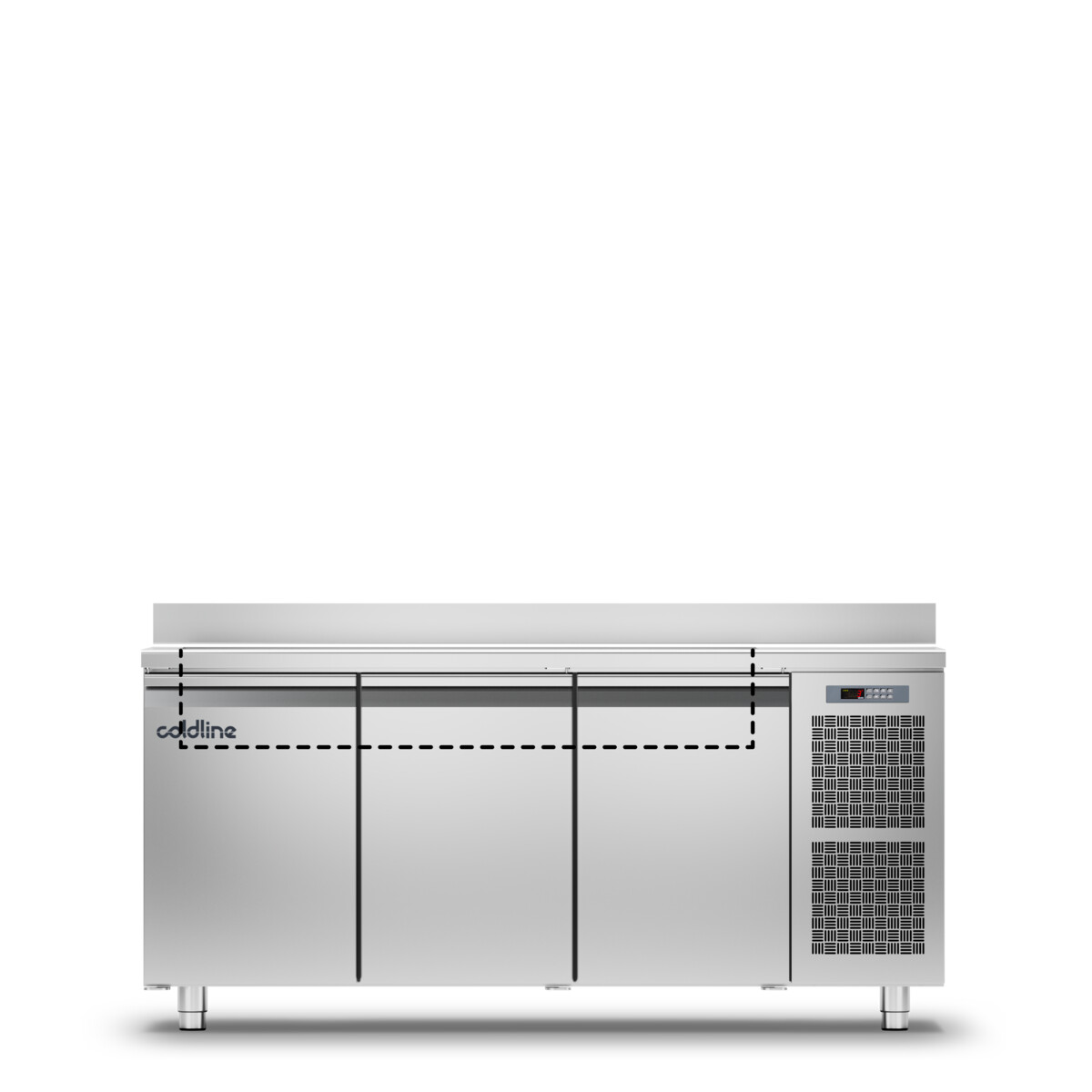 Coldline Saladette 3-Türer steckerfertig