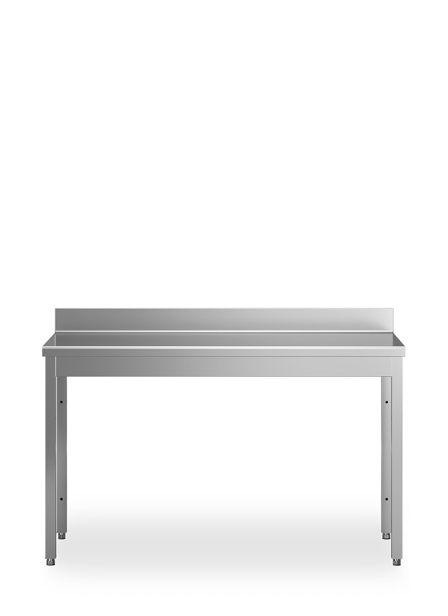 Edelstahl Arbeitstisch ohne Aufkantung - 600mm Tiefe - 700mm Länge