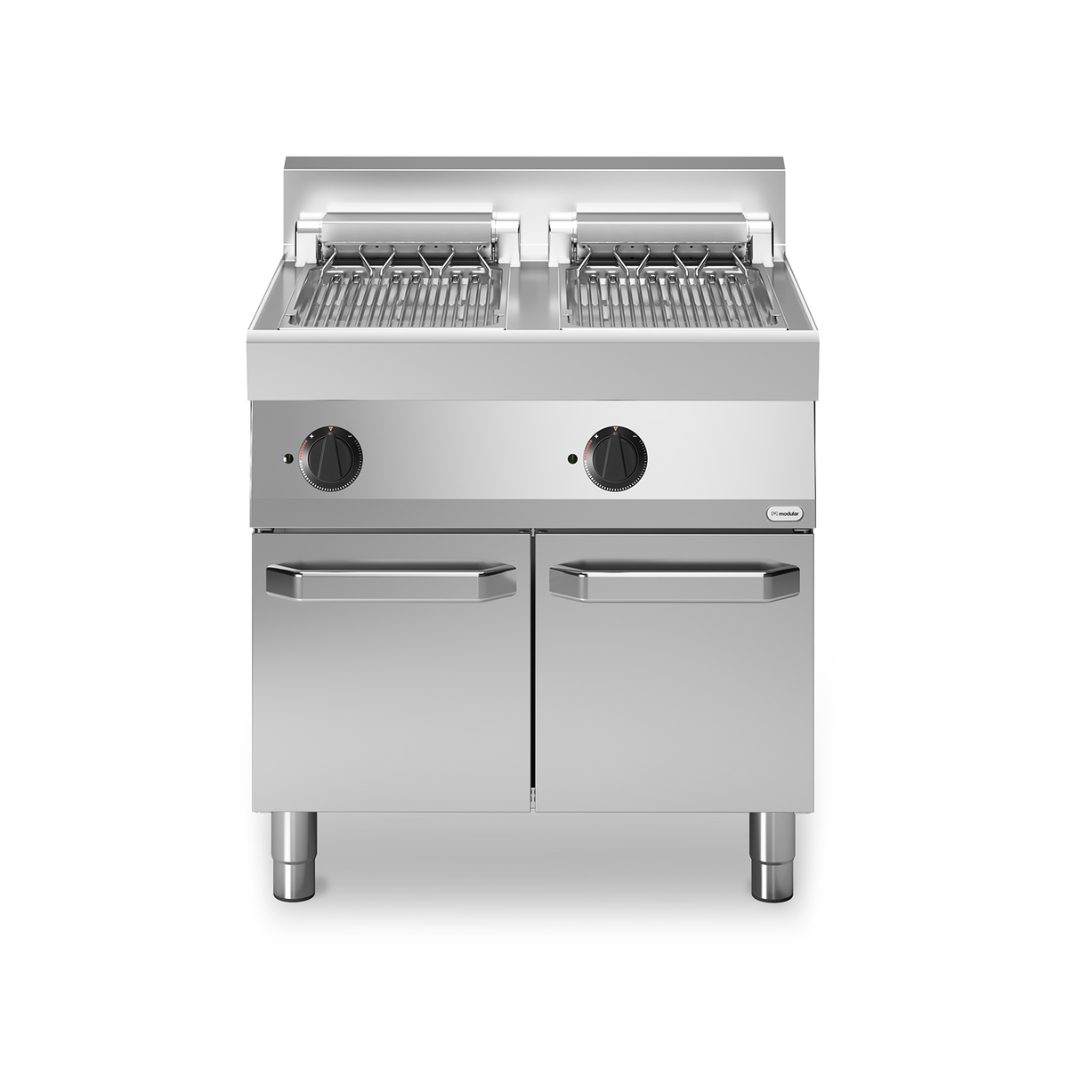 FUN 70/80 Elektrogrill 2 Zonen 8 kW Fach mit Türen